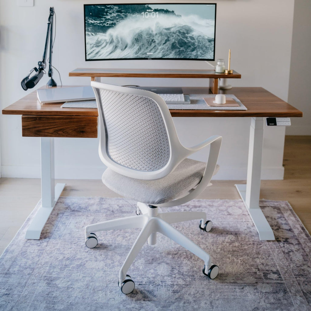 Orange White Low Back Office Chair F440027