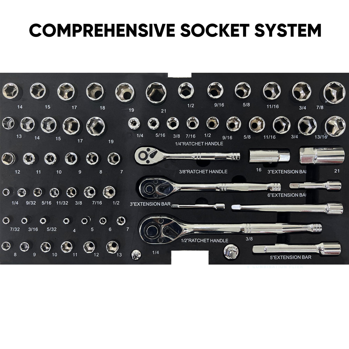 3-Drawer Steel Tool Chest with 439-Piece Mechanics Tool Set Z94600