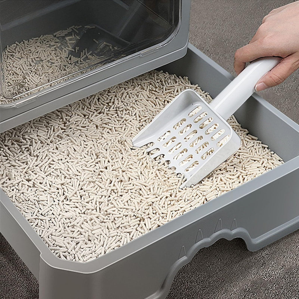 Enclosed Foldable Cat Litter Box with Lid C6122