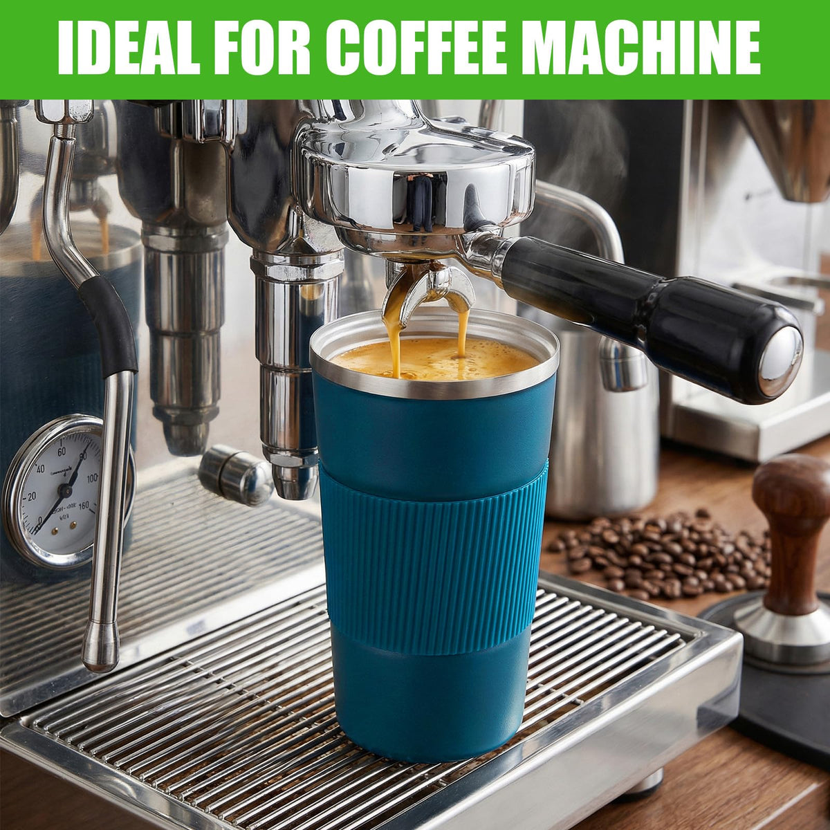 4 Pack 17oz Stainless Steel Insulated Coffee Mug with Lid C38375