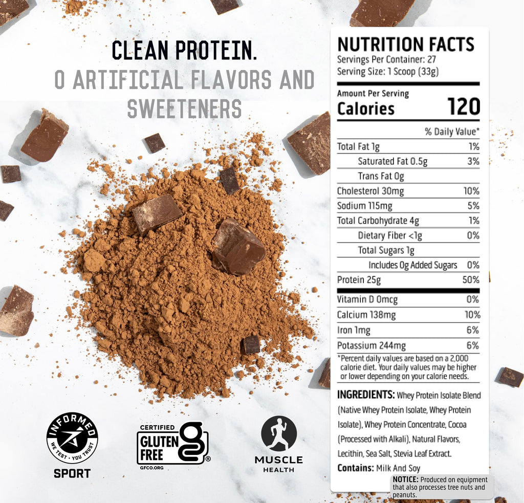 Chocolate Whey Protein Powder 2 lb S430
