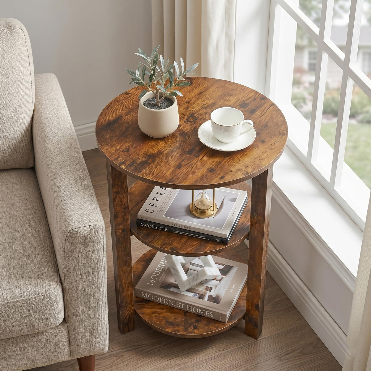 3-Tier Round Side Table E23667
